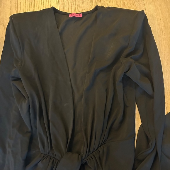 Gauge81 V Neck Gown in Black ! - Picture 6 of 6